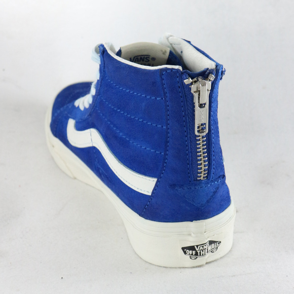 Vans Shoes - New VANS SK8-Hi Blue Suede Scotchgard Zip Sneakers